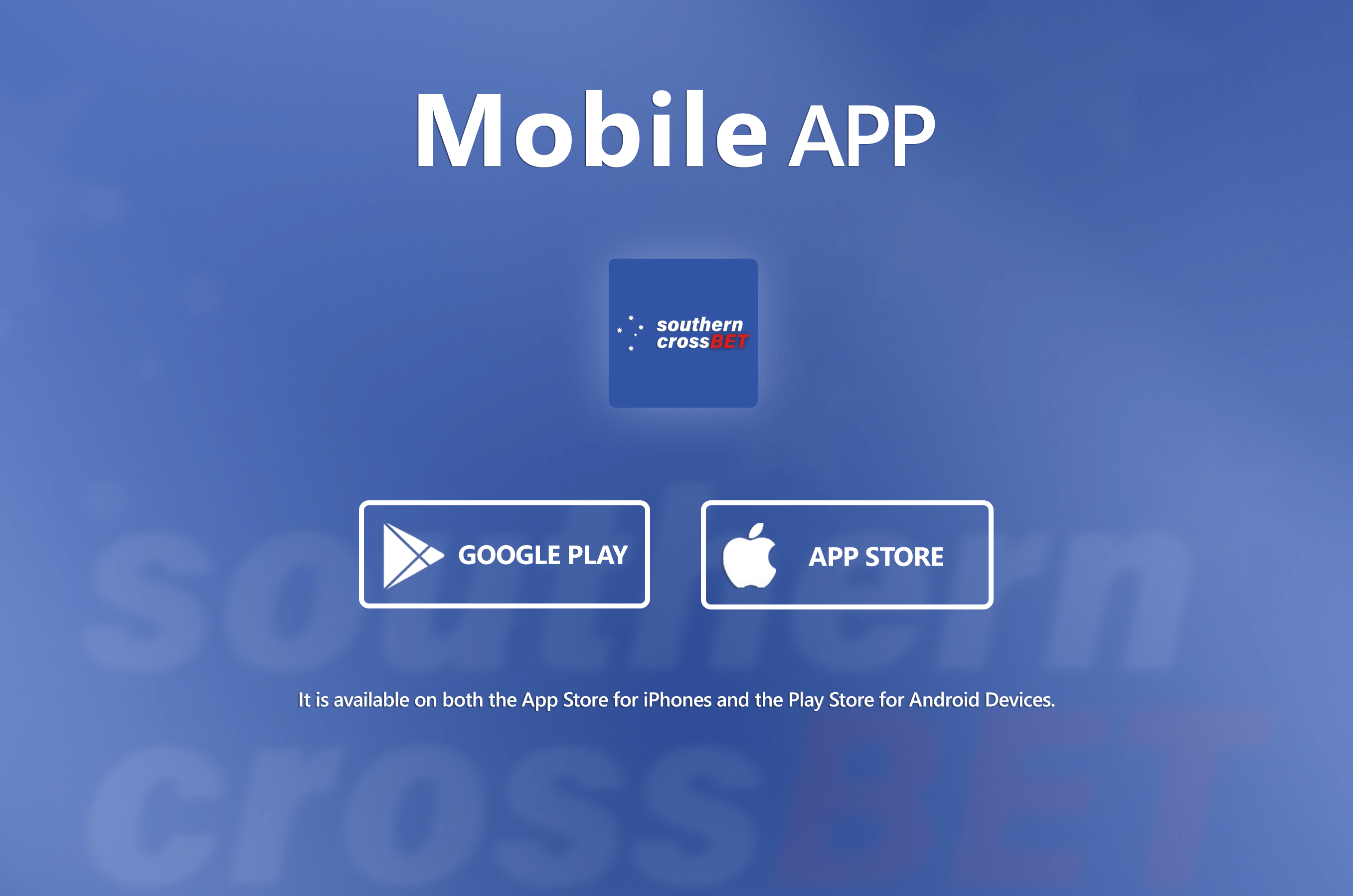 Southern Cross Bet Mobile App