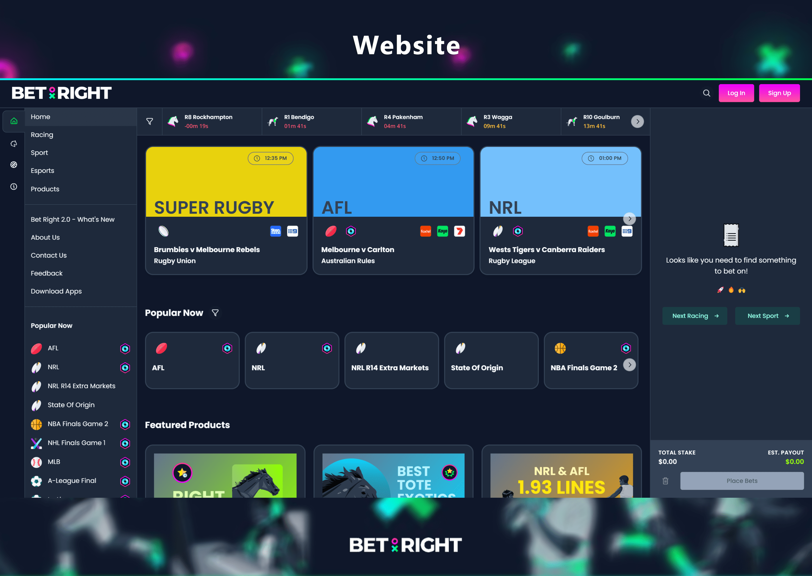 Bet Right Website